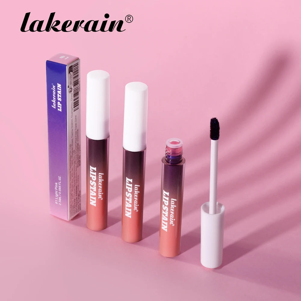 3Colors Blading Lip Gloss Peel and Stick Set Long-lasting Waterproof Pink Lip Gloss Transfer Resistant Natural Lip Cosmetics