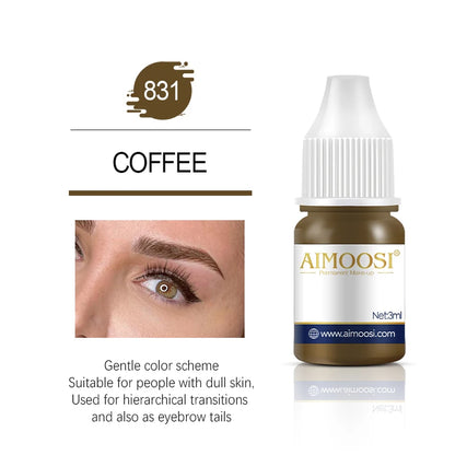 AIMOOSI Lip Tattoo Ink for Semi Permanent Makeup Nano Eyebrows Microblading Pigment 3ML Beauty Health Tattoo Supplies