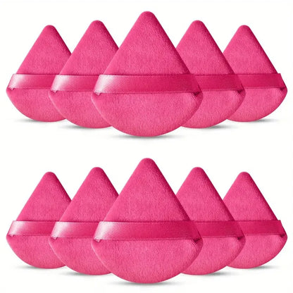 10/20PCS Triangle Makeup Sponge -Luxurious Velour,Ultra-Soft & Washable -Wet or Dry, Perfect for Loose Powder, Foundation & Body