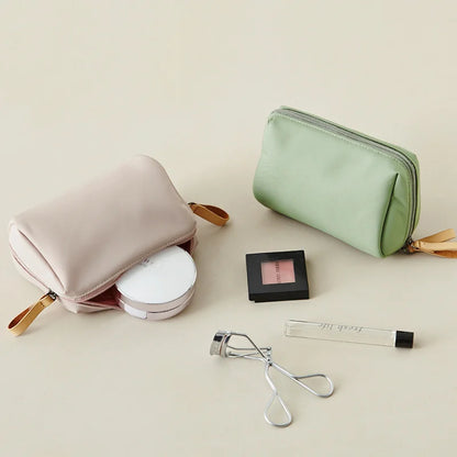 2025 New Women Cosmetic Bag Solid Color Korean Style Makeup Bag Pouch Toiletry Bag Waterproof Makeup Organizer Case  luxury bag