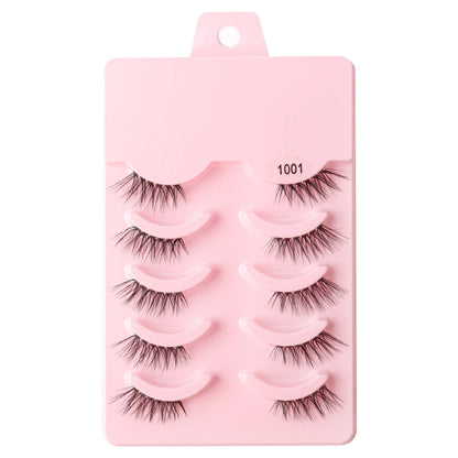 YSDO Half Eyelashes 3/5/10 Half Lashes Soft Natural Cat Eye Lashes Makeup Tool Extension Fluffy Faux Cils maquiagem Half Lashes