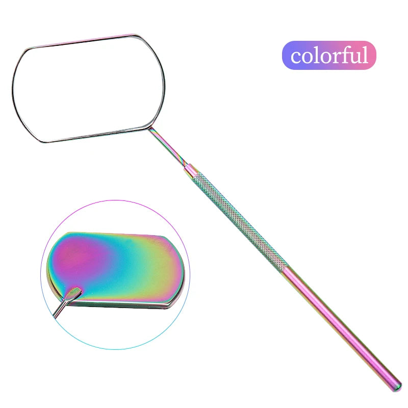 Eyelash Mirror Grafting Lash Magnifying Beauty Long Handle For Checking False Lashes Extension Makeup Tools Mirror Supplier