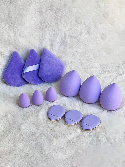 12pcs Makeup Tool Set Size Size Giant Soft Makeup Egg Makeup Powder Suitable for Base Makeup Corner Makeup Setting Novice Makeup