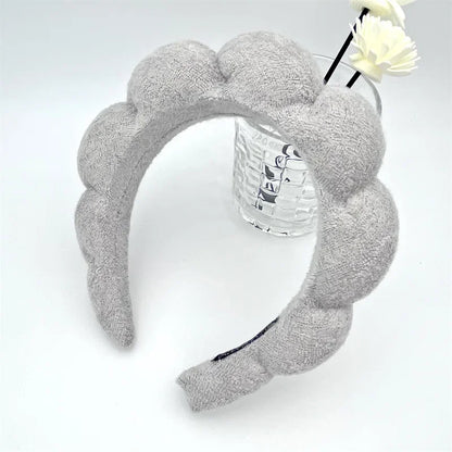 Bath face sponge hair band beauty makeup yoga multi-use solid hair band