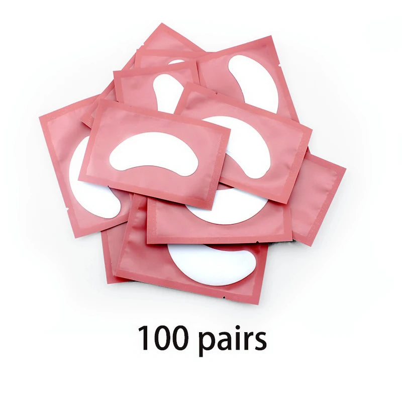 50/100pcs Eye Patches Eyelash Extension Under Eye Pads Makeup Eyelash Patches Tip Stickers Pads For Eyelash Extension Makeup