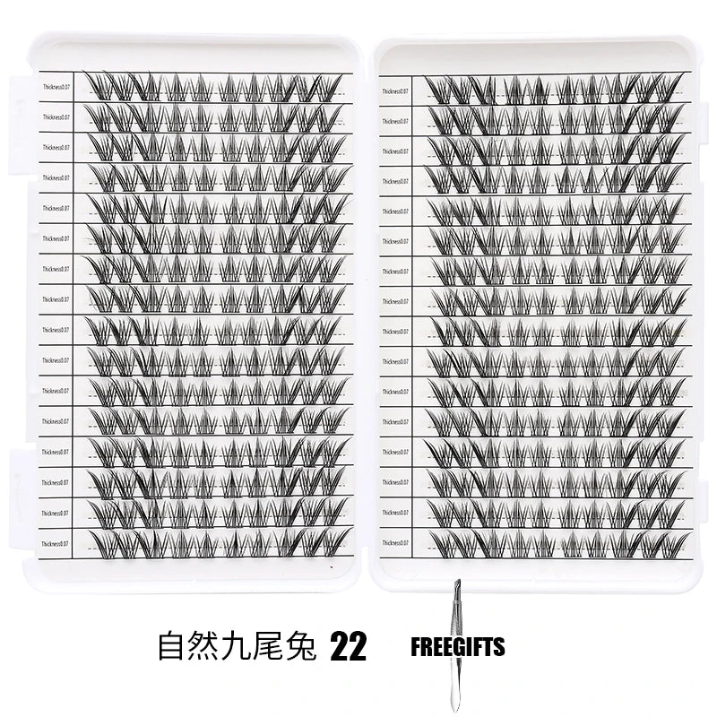Individual Lashes Eyelash Book Clusters Extensions False Eyelash DIY at Home Cluster Eyelash Extensions Makeup Kit Lashes