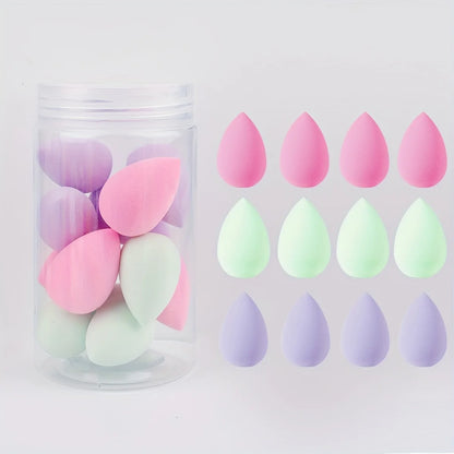 12pcs Mini Makeup Sponges - Soft, Latex-Free for Flawless Foundation Application, Wet & Dry Use, Alcohol-Free