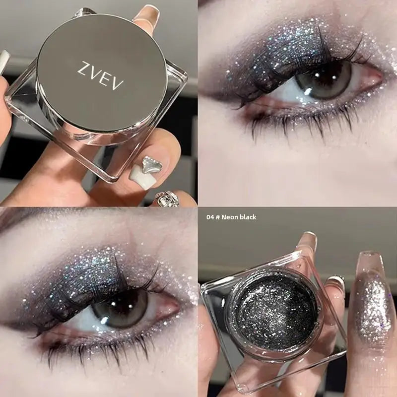 Natural gloss pearlescent matte diamond eyeshadow eye makeup high-end atmosphere