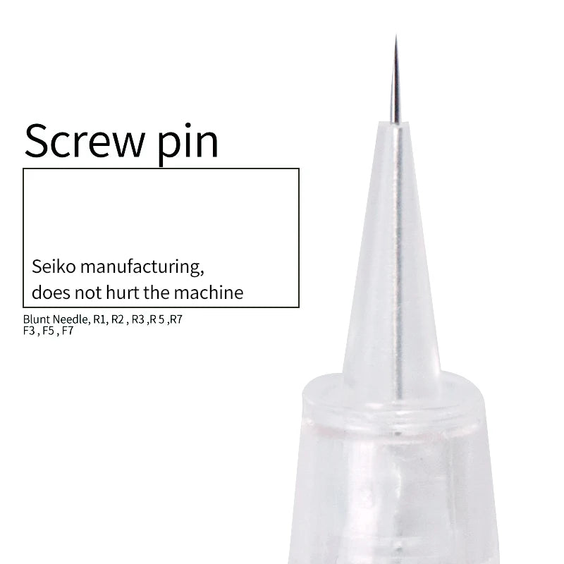 Tattoo Needles Disposable Sterilized Tattoo Needle For Eyebrow Eyeliner Makeup for Tattoo Machines Blunt R1 R2 R3 R5 R7 F3 F5 F7
