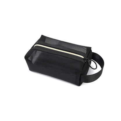 3pcs Mesh Clear Cosmetic Bags S/M/L Size Black Makeup Bag Portable Outdoors Travel Organizer Case Lipstick Storage Pouch Gifts