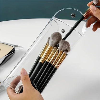 Transparent Cosmetic Bag S/M/L Portable PVC Organizer for Makeup Brushes Toiletry Waterproof Stationery Storage Bags Makeup Tool