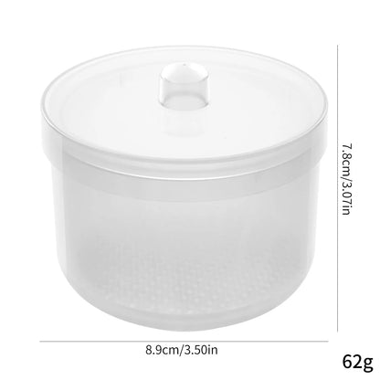 Nail Drill Bits Disinfection Box Double Layer Filtration Cleaning Box Manicure Storage Case Nail Brush Cleaning Container