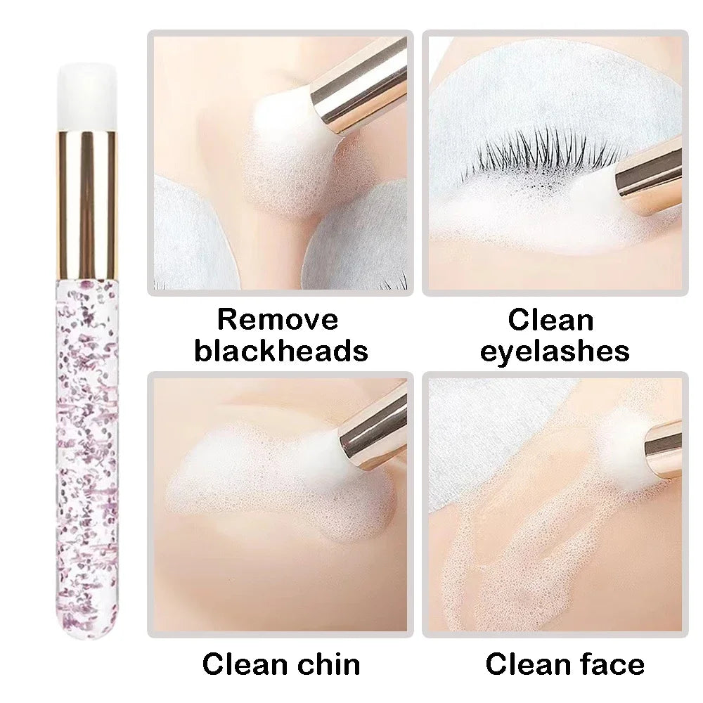 20/40PCS Suit 60ML Empty Pump Bottle Eyelash Shampoo Care Makeup Tool Travel Foam Dispenser Bottle Plastic Cleanser Soap Care