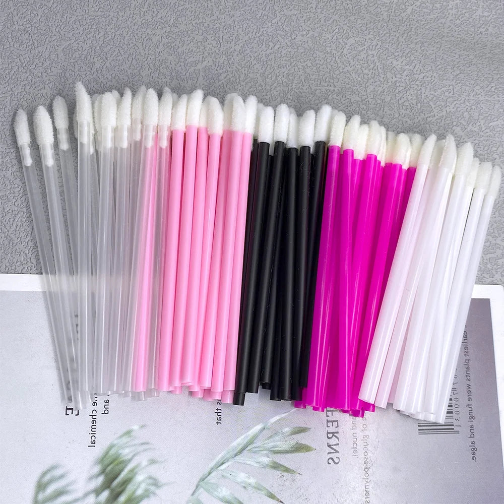 Wholesale 100/1000 PCS Disposable Lip Brush Women Accessories Lipstick Gloss Wands Applicator Perfect Best Make Up Tool Hotting
