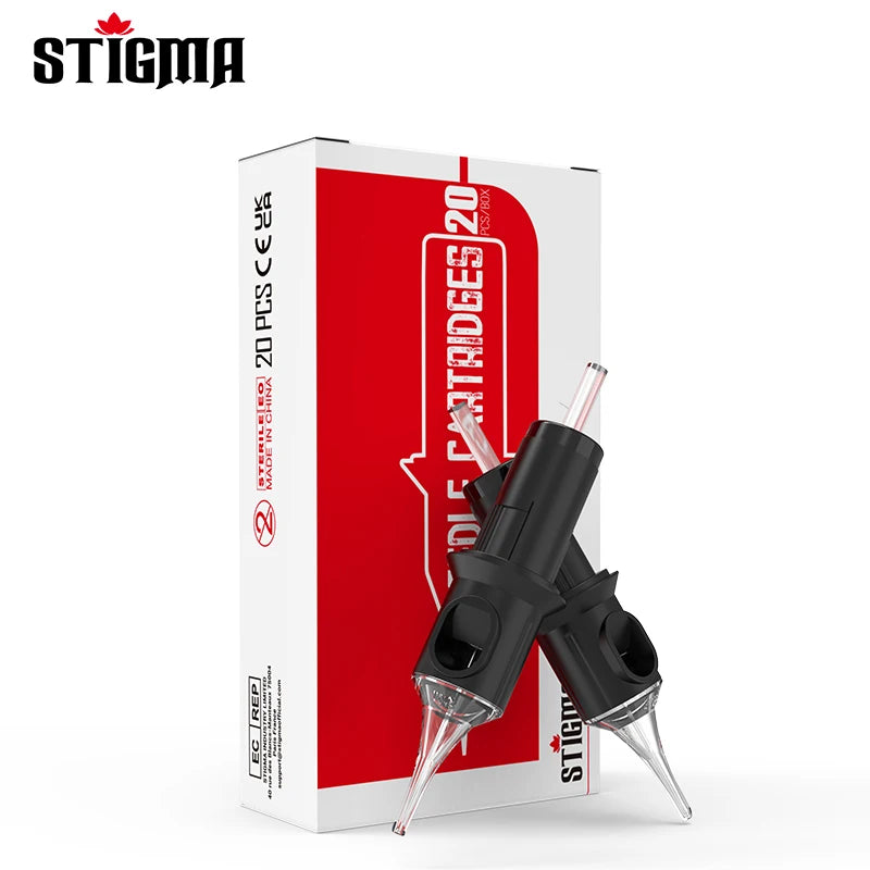STIGMA 20Pcs Tattoo Needles Disposable Sterile Revolution Cartridge RL/RS/RM For Tattoos Machines Makeup Body Art Equipment
