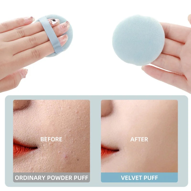 5/10Pcs Round Makeup Sponges Cosmetics Tools Soft Velvet Powder Puff Blender Sponges Facial Foundation Puffs Make Up Accessories