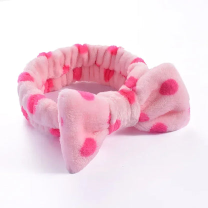Women Makeup Coral Fleece Headband Wash Face Soft Hair Holder Elastic Top Knot Hairbands Girl Headwear Hair Accessories