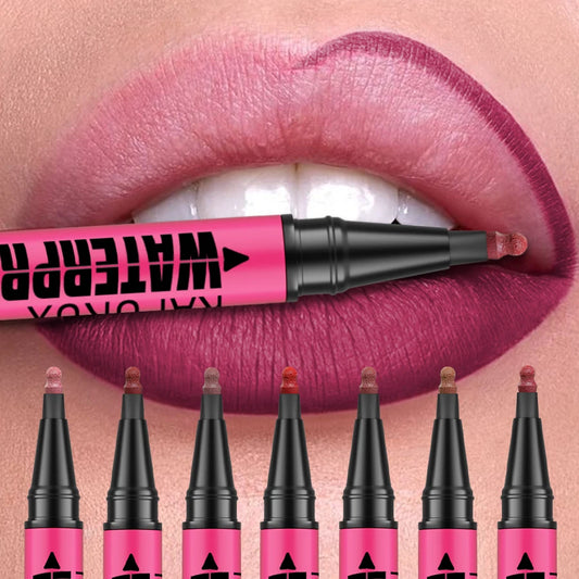 1PC Liquid Matte12-Color Lipliner Pencil Waterproof Plumping Stain Lipstick Natural Lip Liner Outline Lips Contour Makeup