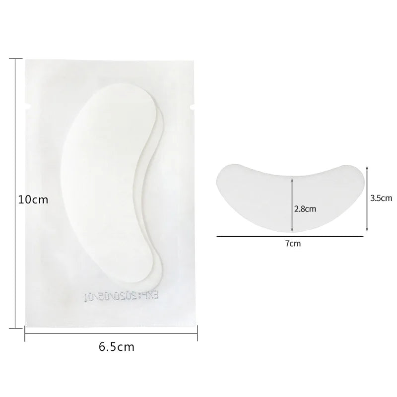 50 Pairs Eyelash Extension Hydrogel  Pad Gel Patch Grafting False Lashes Eyepads Under Eye Stickers Tips Women Makeup Tools