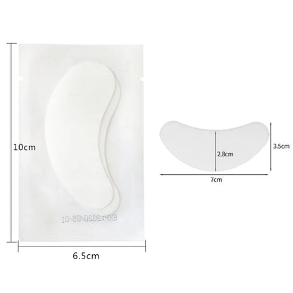 50 Pairs Eyelash Extension Hydrogel  Pad Gel Patch Grafting False Lashes Eyepads Under Eye Stickers Tips Women Makeup Tools