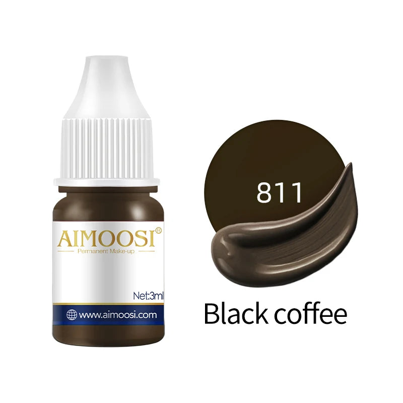 AIMOOSI Lip Tattoo Ink for Semi Permanent Makeup Nano Eyebrows Microblading Pigment 3ML Beauty Health Tattoo Supplies