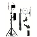 10-Inch LED Ring Light Foldable with 1.1m Tripod Stand +O-Clamp,3 adjustable lighting modes for Photography, Live Stream, Makeup