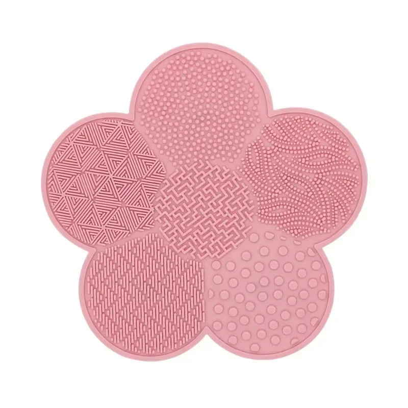 Colorful Brush Cleaner Scrubbe Board Cosmetic Makeup Brush Washing Silicone Gel Cleaning Mat Foundation Makeup Brush Cleaner Pad