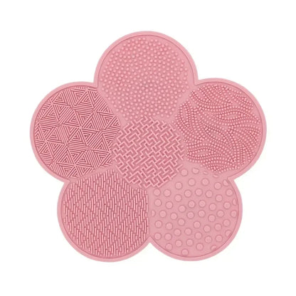 Colorful Brush Cleaner Scrubbe Board Cosmetic Makeup Brush Washing Silicone Gel Cleaning Mat Foundation Makeup Brush Cleaner Pad