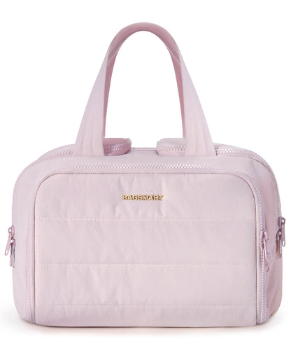 BAGSMART Large Capacity Travel Toiletry Bag Opening Makeup Bag Portable Cosmetic Storage Bag With Handle For Accessories Toiletr