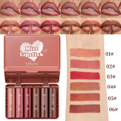 Lipstick Contouring Pencil Lip Liner 6 Color Velvet Matte Waterproof Long Lasting Smudge Proof Lip Stick Lips Makeup Cosmetic