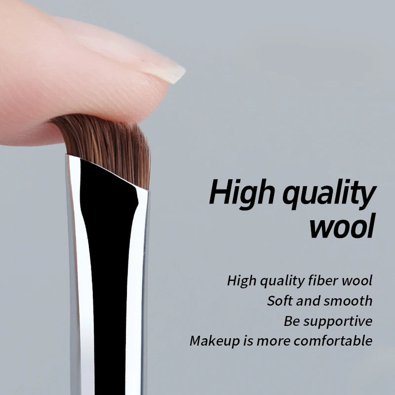 5/1pcs Sickle Eyeliner Brush Ultra Thin Oblique Angle Flat Head Eyebrow Brush Knife Edge Makeup Brush Liquid Eyeliner Brushes