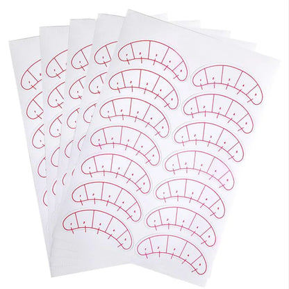 70 pairs False eyelash Eye Sticker Eyelashes Extension Grafted Eyelash Eye Pads Paper Patches Wraps Practice Patches MakeUp Tool