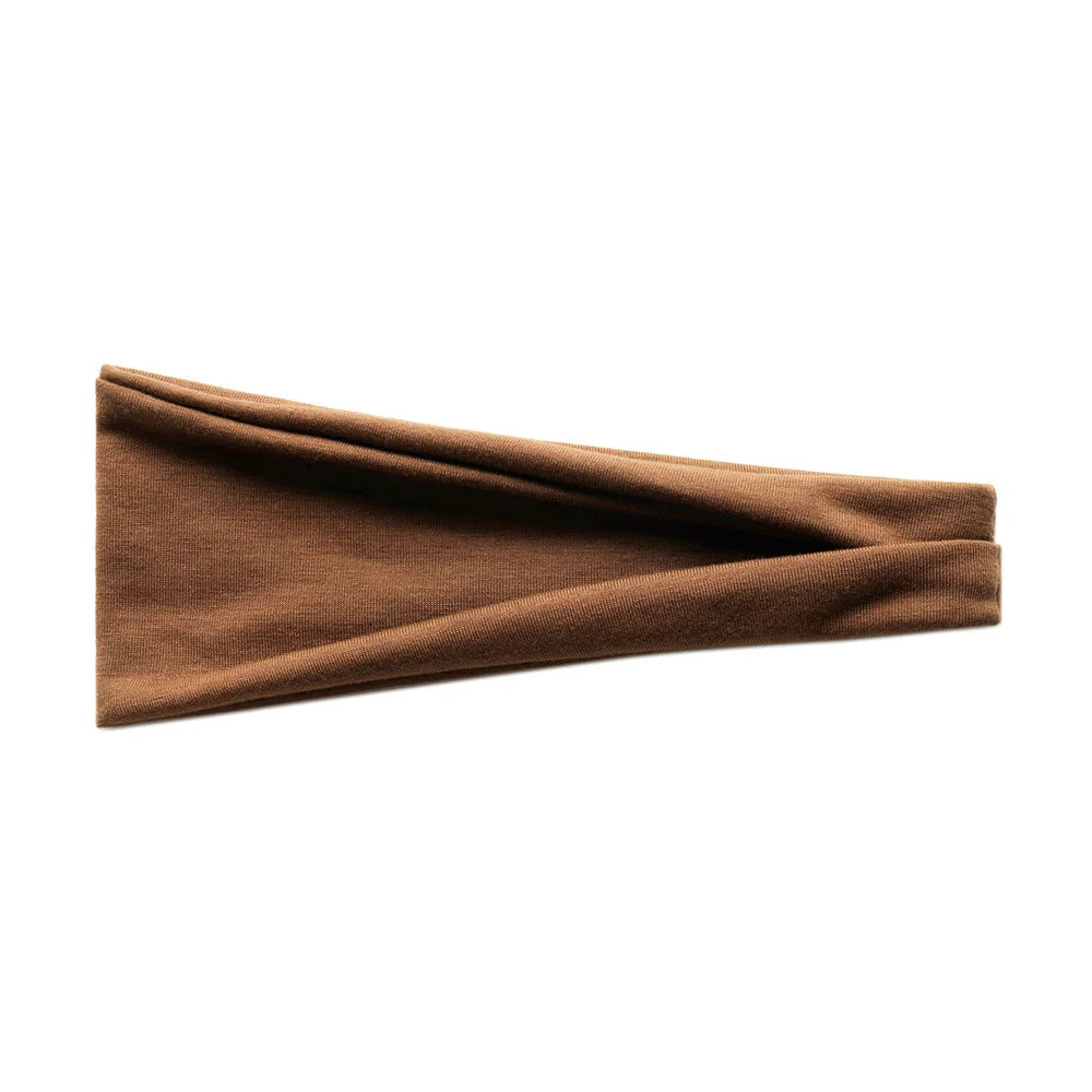 Women Solid Color Wide Elastic Headband Adjustable Cotton Sport Yoga Hair Band Fashion Turban Makeup Hair Hoop Hair Accessories