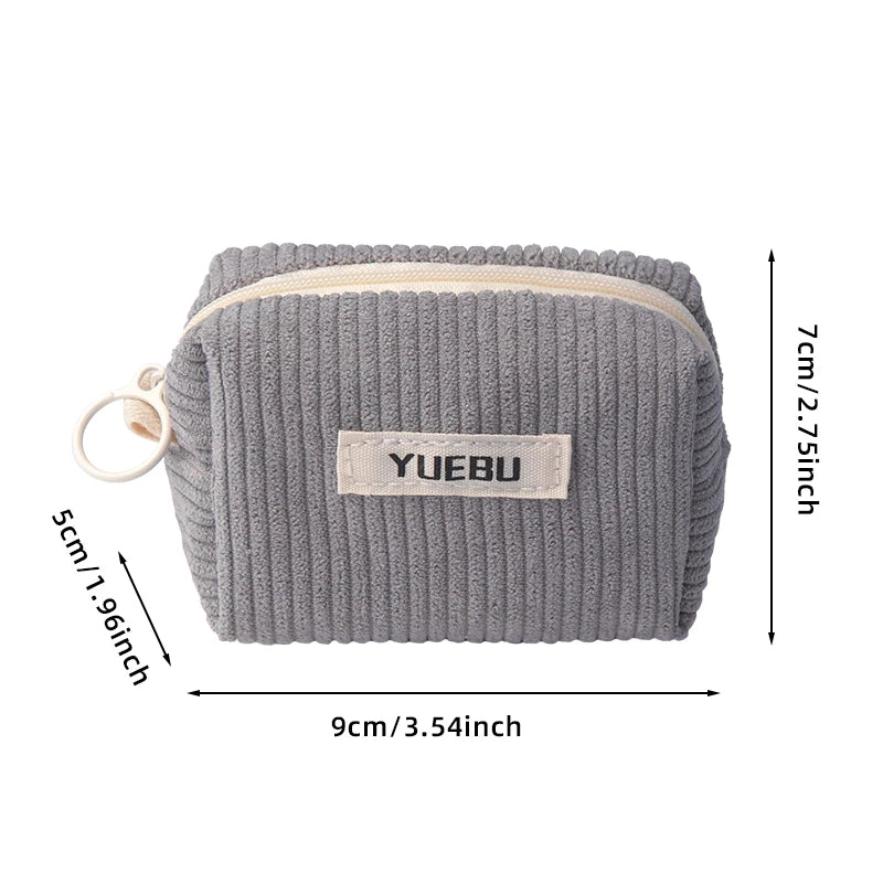 Fashionable Portable Coin Purse, Zipper Style Makeup Tool Storage Bag, Women'S Carry On Bag For Storing Change, Beauty Tool Bags