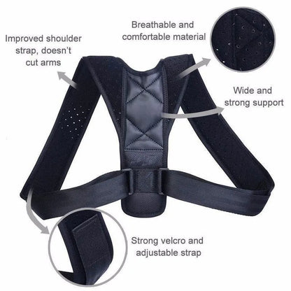 1pc Posture Corrector for Hunchback, Back Support Brace To Improve Sitting Posture, Breathable Unisex Body Shaping Belt