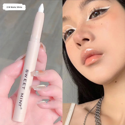 Eye Shadow Lying Silkworm Highlighter Pen Korean Eyes Makeup Matte White Pearl High-gloss Brightening Glitter Eyeshadow Stick