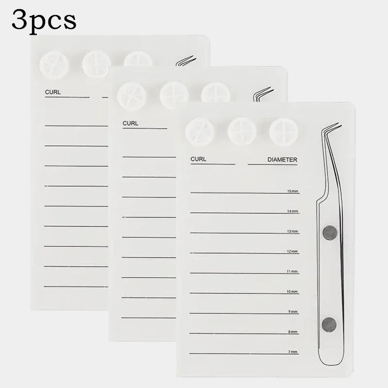 Eyelash Extension Scale Holder Magnetic Acrylic Lash Board Glue Pallet Cup Clean Hygienic False Eyelash Pad Eyelash Makeup Tools