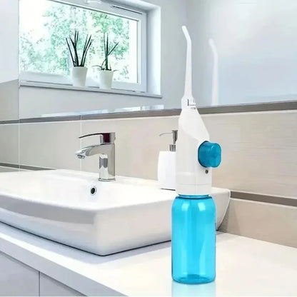 1PC Portable Electric High-Pressure Water Flosser Manual Pulse Jet Dental Teeth Gums Cleaner Deep Cleaning Oral Irrigator