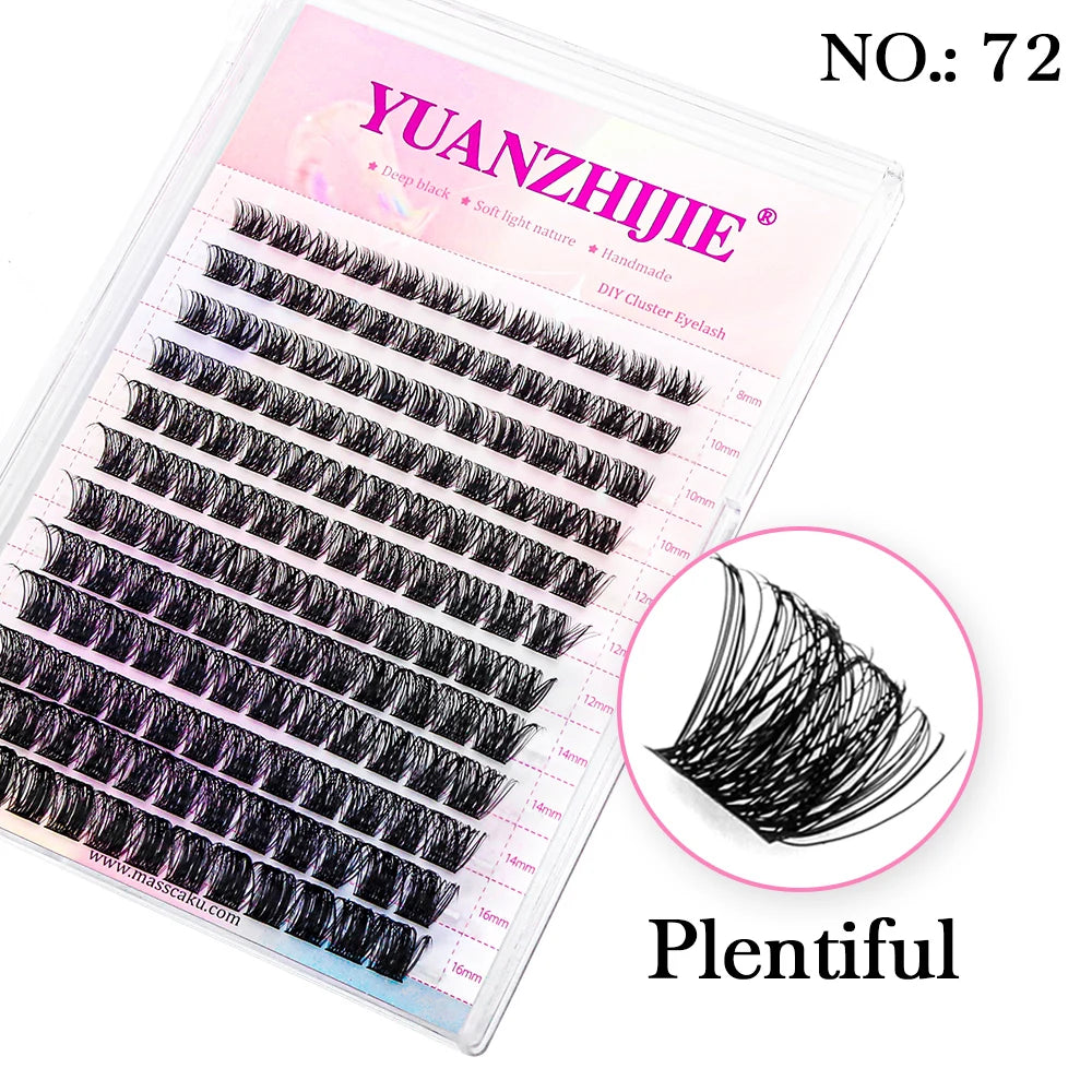 Super Cheap MASSCAKU Segemented DIY Handmade Make up Fake Lashes Cosplay Eyelashes Brush Bond maquillaje Makeup Products Fan