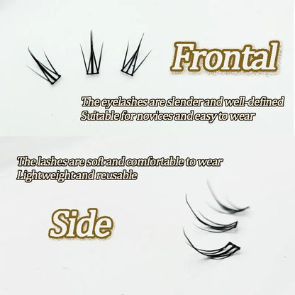 Individual Eyelashes DIY Eyelash Clusters Natural Fake Eyelashes Lash Clusters Manga Lashes Newbie Daily Eyelashes Makeup