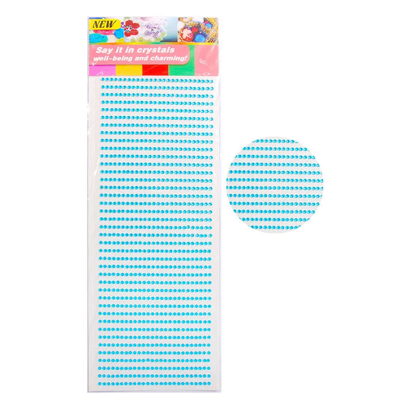 New 3mm Rhinestones for Face Makeup Crystals Bright Face Jewelry Gems Stickers Children's Stickers Adhesive Glitters for Face