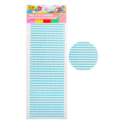 New 3mm Rhinestones for Face Makeup Crystals Bright Face Jewelry Gems Stickers Children's Stickers Adhesive Glitters for Face