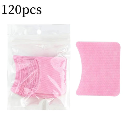 40/200Pcs Disposable Cotton Eyelashes Patch Sticker For Removing Eyelashes Under Eye Paper Patches Cleaning Tool Makeup Supplies