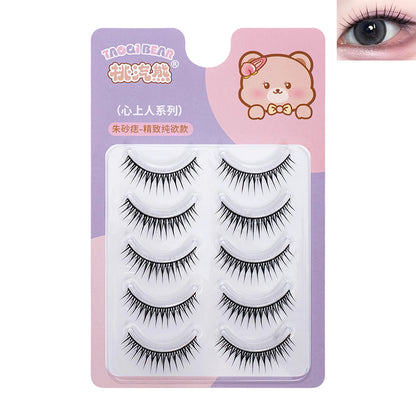 Korean U-shaped False Eyelashes Ins Zhang Yuanying False Eyelashes Natural Wispy Soft V Shaped Lash Extension Comic Eye Makeup