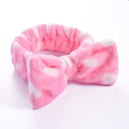 Women Makeup Coral Fleece Headband Wash Face Soft Hair Holder Elastic Top Knot Hairbands Girl Headwear Hair Accessories