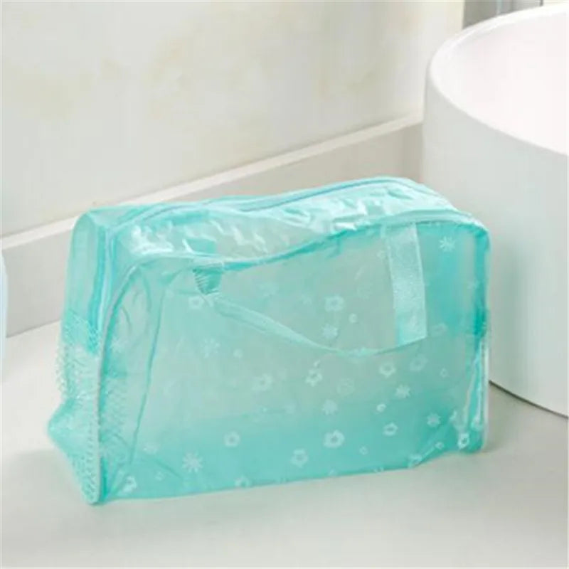 PVC Travel Transparent Makeup Cases Toiletries Storage Bag Box Luggage Towel Suitcase Pouch Zipper Cosmetic Organizer Bags