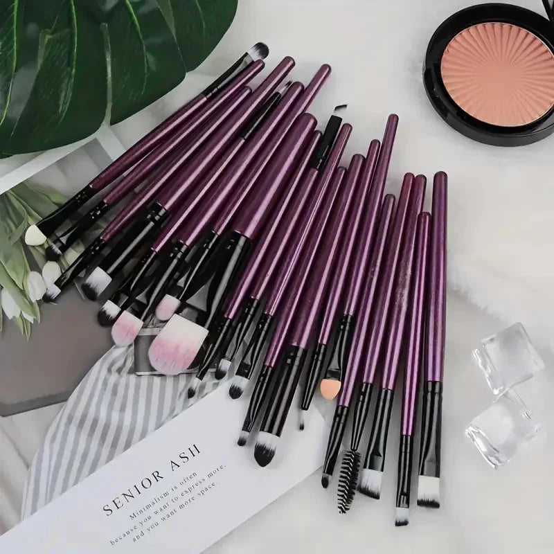 20Pcs Makeup Brush Set Eyeliner Brush Blending Brush Makeup Brushes for Cheeks Eye Cosmetic Foundation Brush Make Up Set 2035