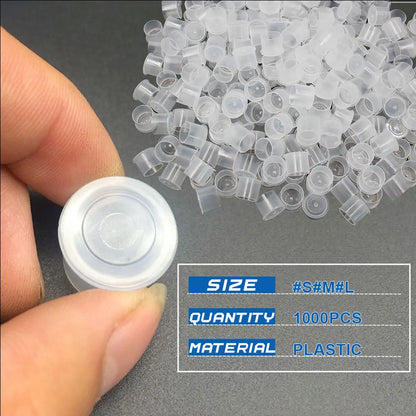 300/100pcs Tattoo Ink Cups Caps Disposable Microblading Tattoo Permanent Makeup Pigment Holder Container Caps Tattoo Accessories
