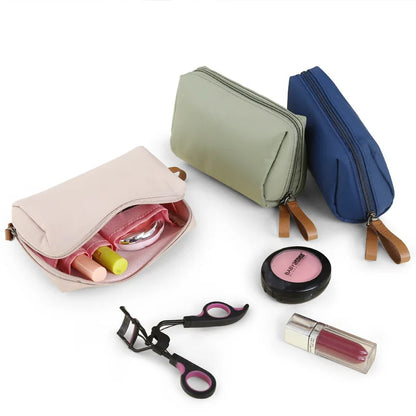 2023 New Makeup Bag Simple Solid Color Cosmetic Bag for Women Pouch Toiletry Bag Waterproof Make Up Purses Case Hot Dropshipping