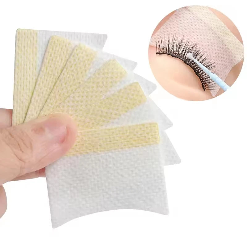 200/40Pcs Disposable Cotton Eyelashes Patch Sticker For Removing Eyelashes Under Eye Paper Patches Cleaning Tool Makeup Supplies